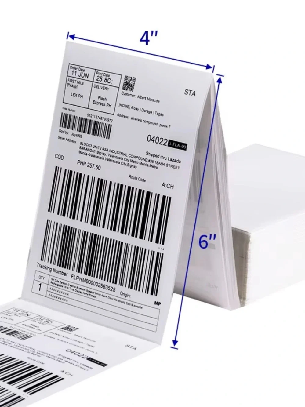 500 White Shipping Labels – Professional Blank Label Pack